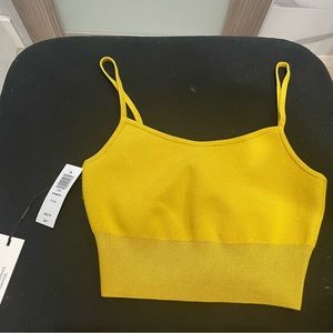Never used with tags Aritzia Babaton Kenneth Crop XXS Acacia Yellow